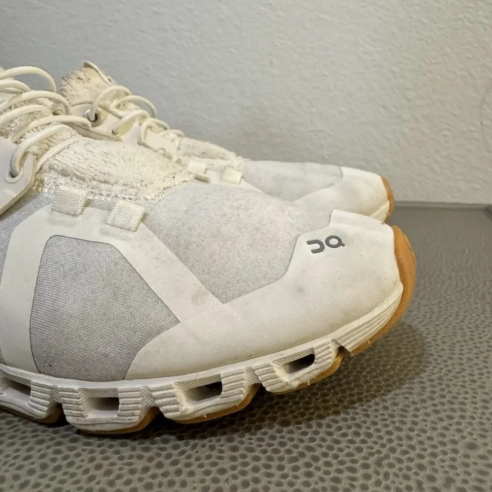 ON CLOUD TERRY WOMEN'S RUNNING SHOES SNEAKERS WHITE SIZE 8